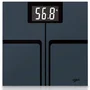 GKL FITMAX BLACK Báscula de Baño Digital con Pantalla LCD y Vidrio Templado, Negra